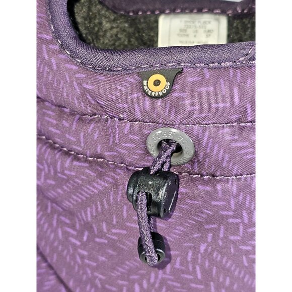 Bogs Kid's Eggplant Bmoc Waterproof Insulated  Fleck Boot Size 4 Young 283 - Picture 9 of 16